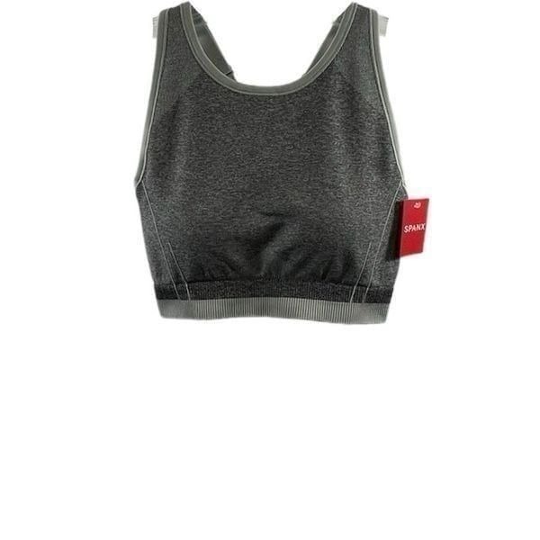 Spanx NWT Spacedye Gray Seamless Sculp Bra Size S