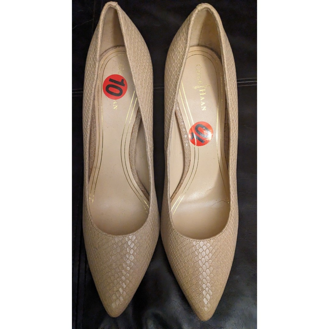 Cole Haan Nike Air 4.5 inch Snakeskin Pumps Size 10
