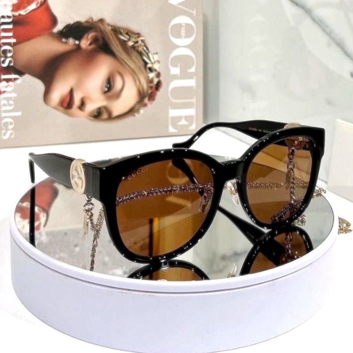 NWT GUCCI GG1028SK - 004 Chain Sunglasses