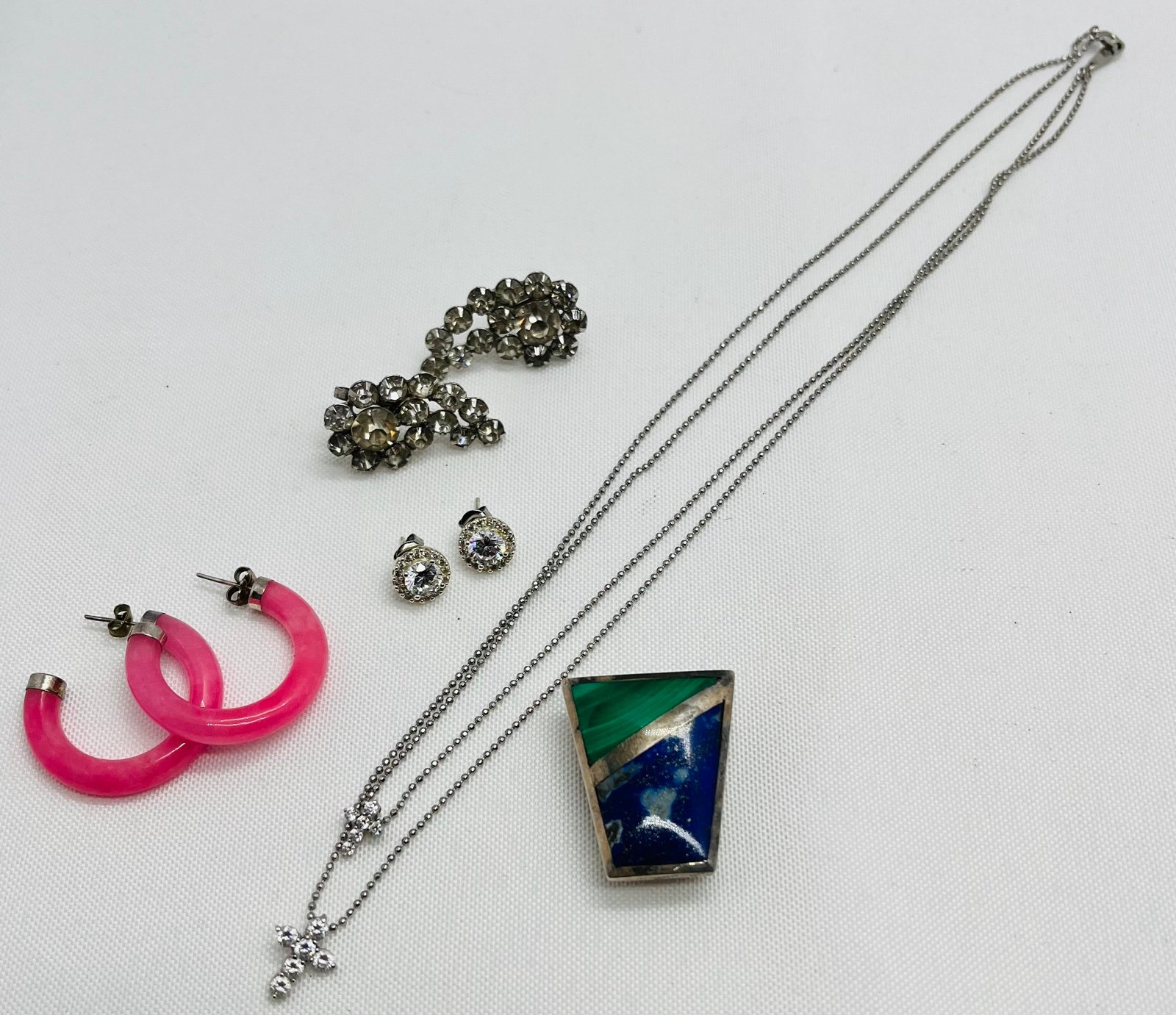 Miscellaneous Lot Sterling Silver 925 All Wearable / Resell Jewelry Bundle