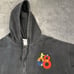 Walt Disney World Sweater Mens Medium Black Full Zip Sweatshirt 2008 Embroidered