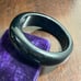 Vintage Black Asymmetric Bakelite Chunky Bangle 1930s-50s