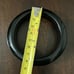 Vintage Black Asymmetric Bakelite Chunky Bangle 1930s-50s