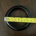 Vintage Black Asymmetric Bakelite Chunky Bangle 1930s-50s