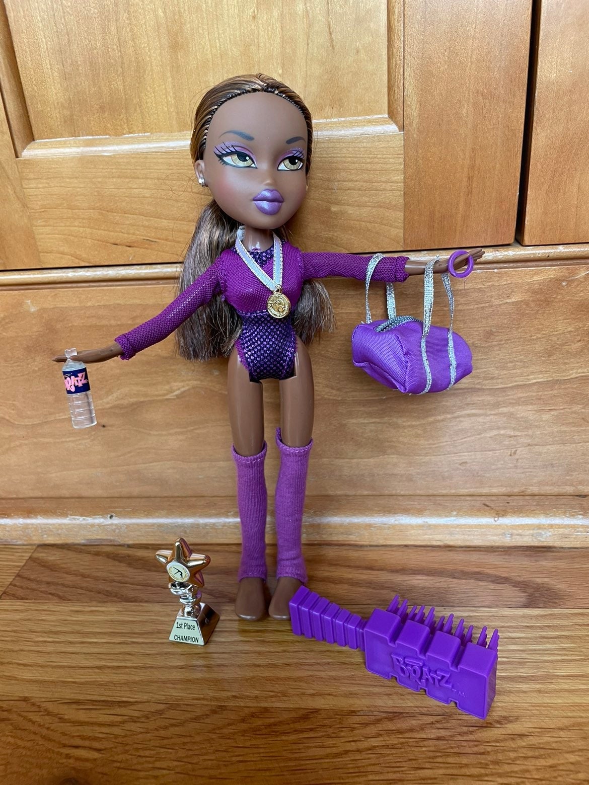 Rare green eyed Bratz Sasha Gymnastics gold medalist