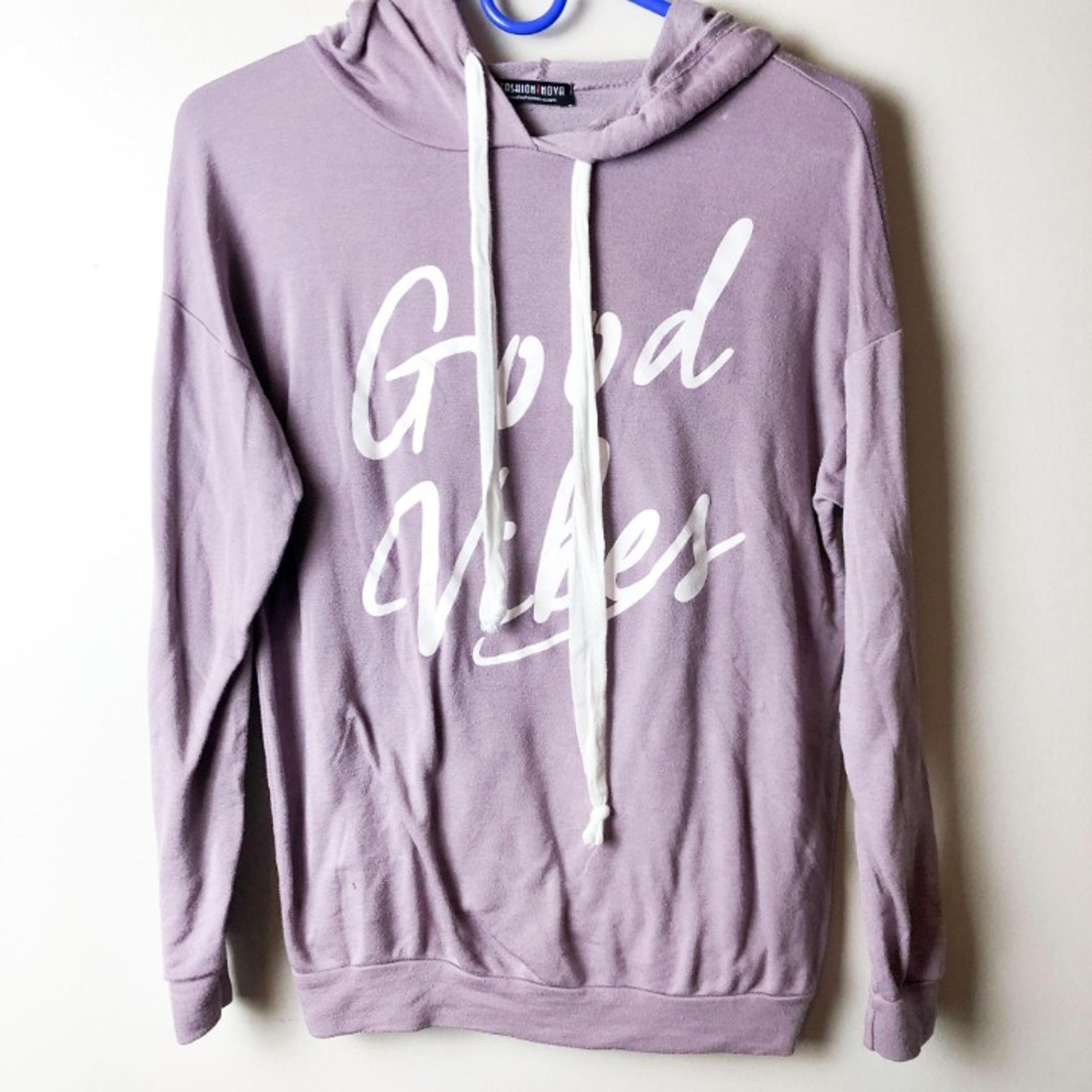 Fashion Nova Good Vibes Hooded Sweater