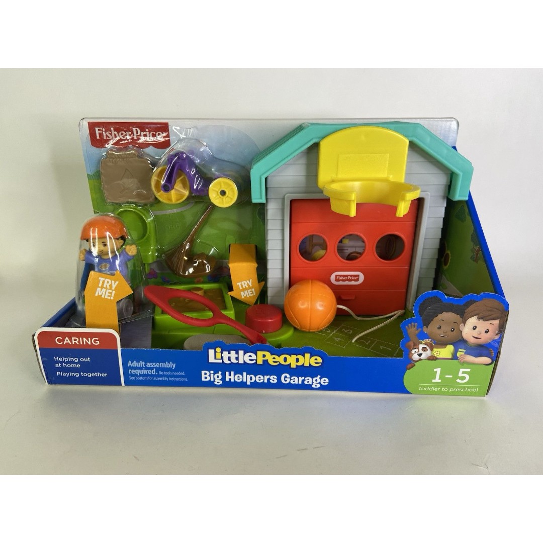 Fisher Price Little People Big Helpers Garage With Figure 2017 NEW