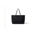 98 CLEOBELLA Cotton Canvas Tote Black w Vegan Leather Strap FabFitFun NEW Seald