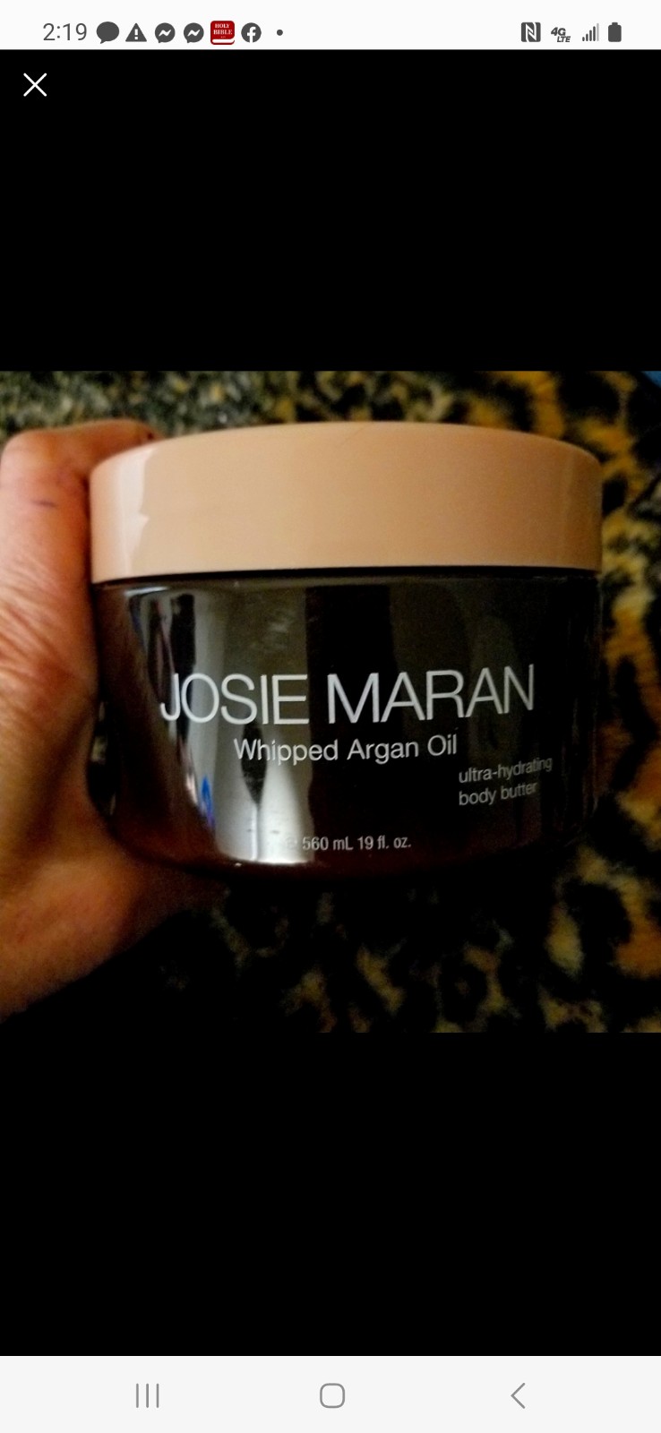 Josie Maran Whipped Argan Oil Body Butter 19.fl.oz. NWOB FACTORY SEALED
