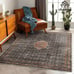 NEW 5x7 Washable Area Rug Vintage Rug Traditional Floor Cover Foldable Thin Rug