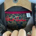 Robert Graham Womens XS Paisley Leopard Pullover Hoodie Pockets Black Red