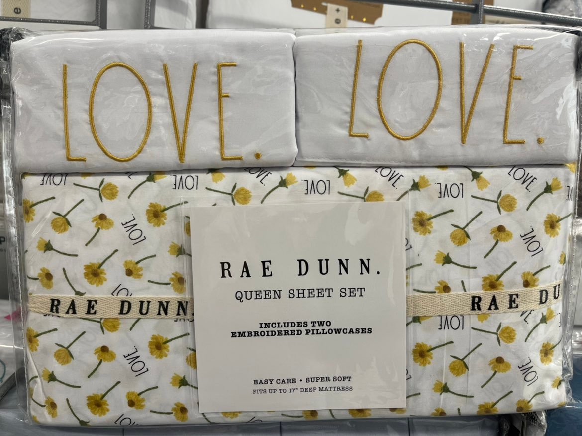 rae dunn bedding love