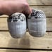 Woman’s golden goose shoes