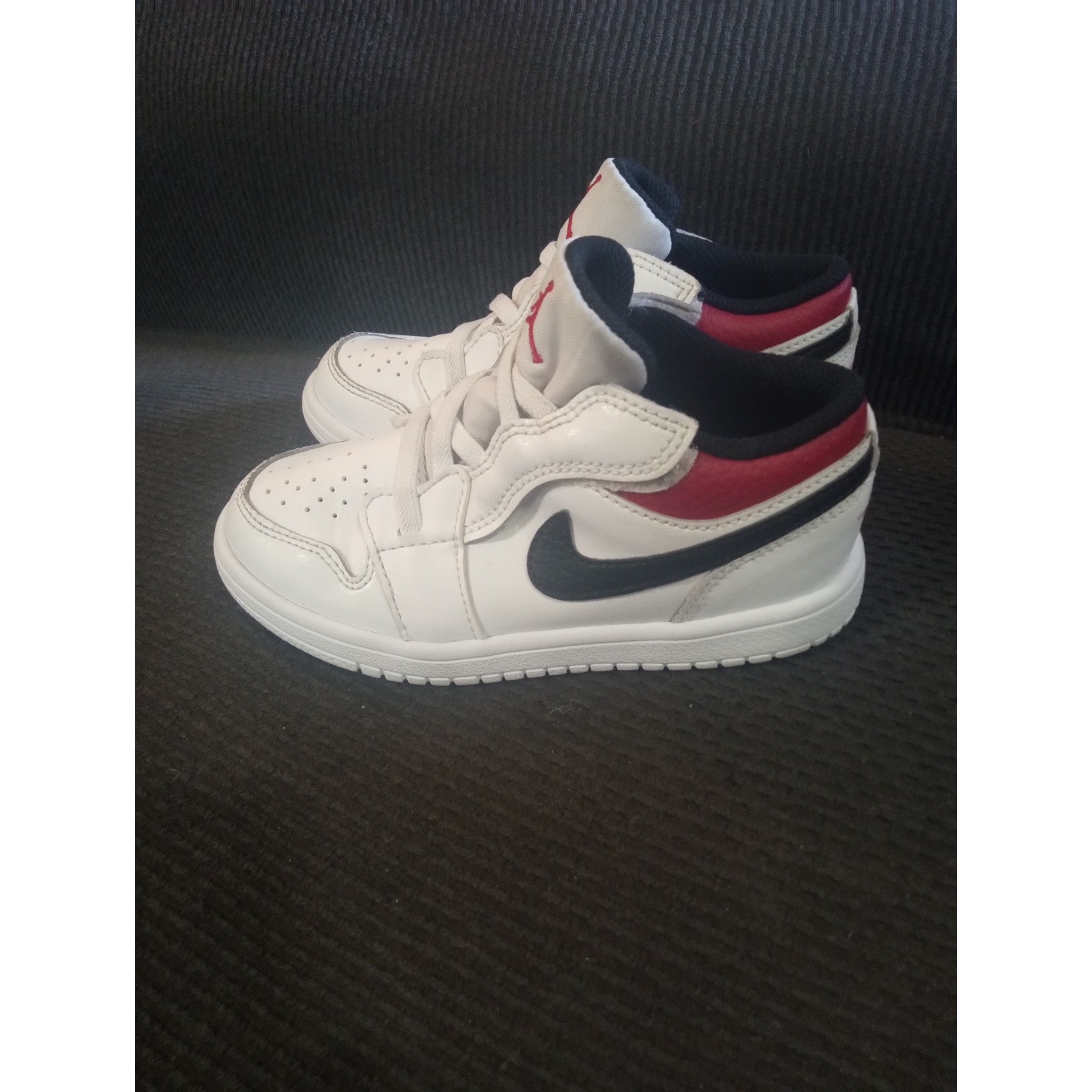 Nike Jordan 1 Low ALT (TD) White/Gym Red-Black Size 10C Toddler Shoes CI3436 118