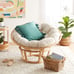 Elora Ivory Papasan Chair Cushion