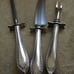 Community brand 3 piece carving set, silver plated handles