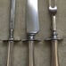 Community brand 3 piece carving set, silver plated handles