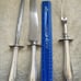 Community brand 3 piece carving set, silver plated handles
