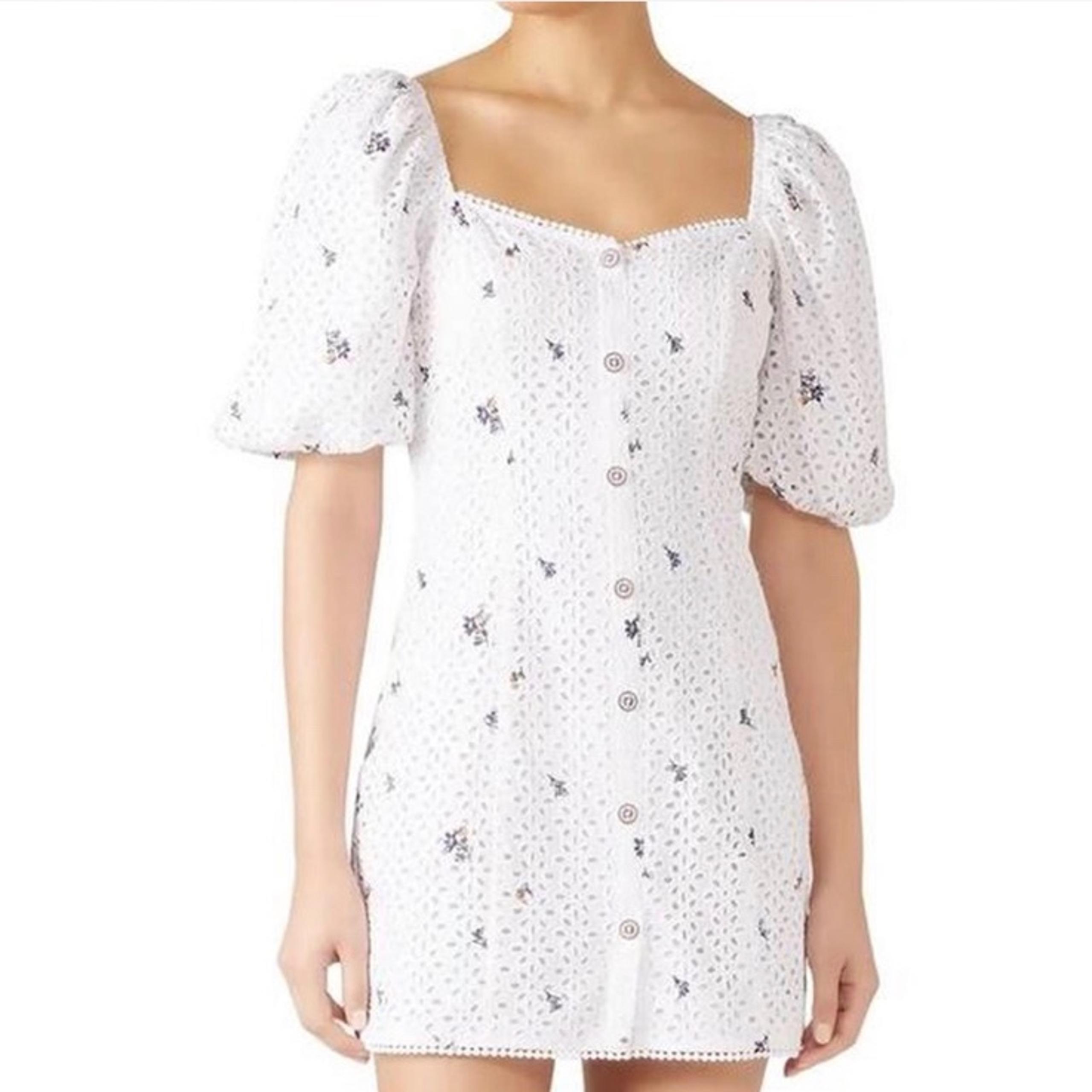 Saylor Dina style lace eyelet mini dress size medium