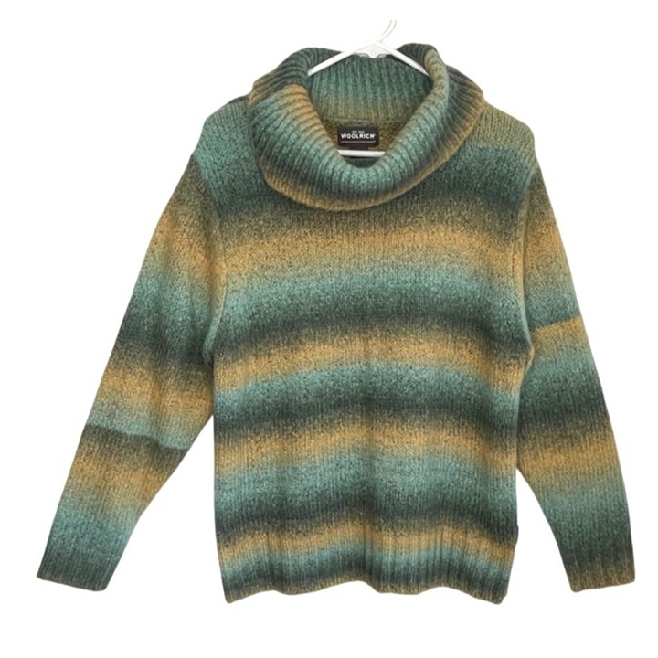 Vintage Woolrich Wool Blend Sweater Cowl Neck Size L
