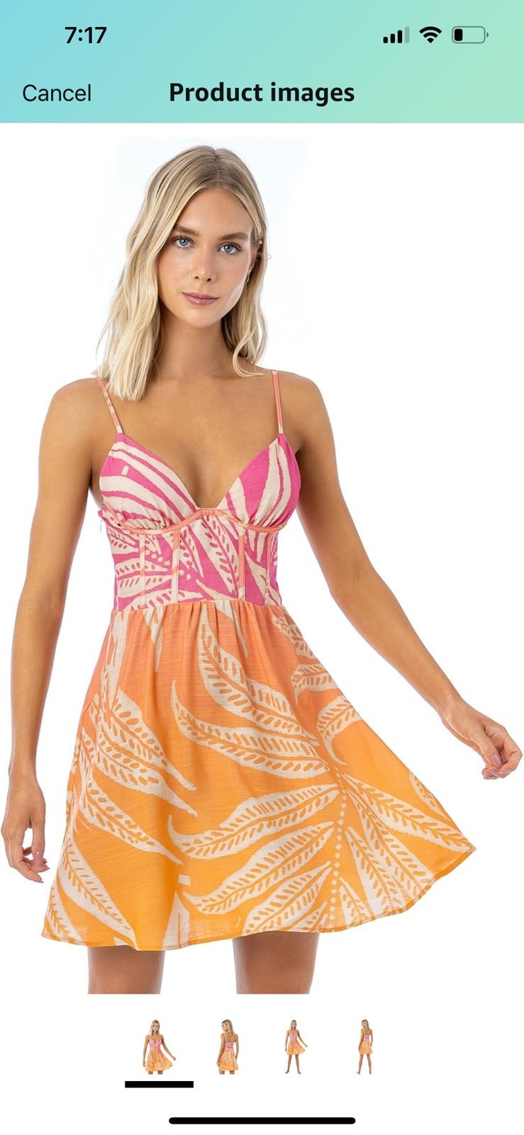 NWT Maaji Women's Short Dress Tropical Show off your figure and get your tan on