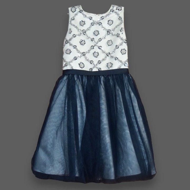 Joan Calabrese Girls' Sz 10 Sequin Embellished Formal Dress Gown