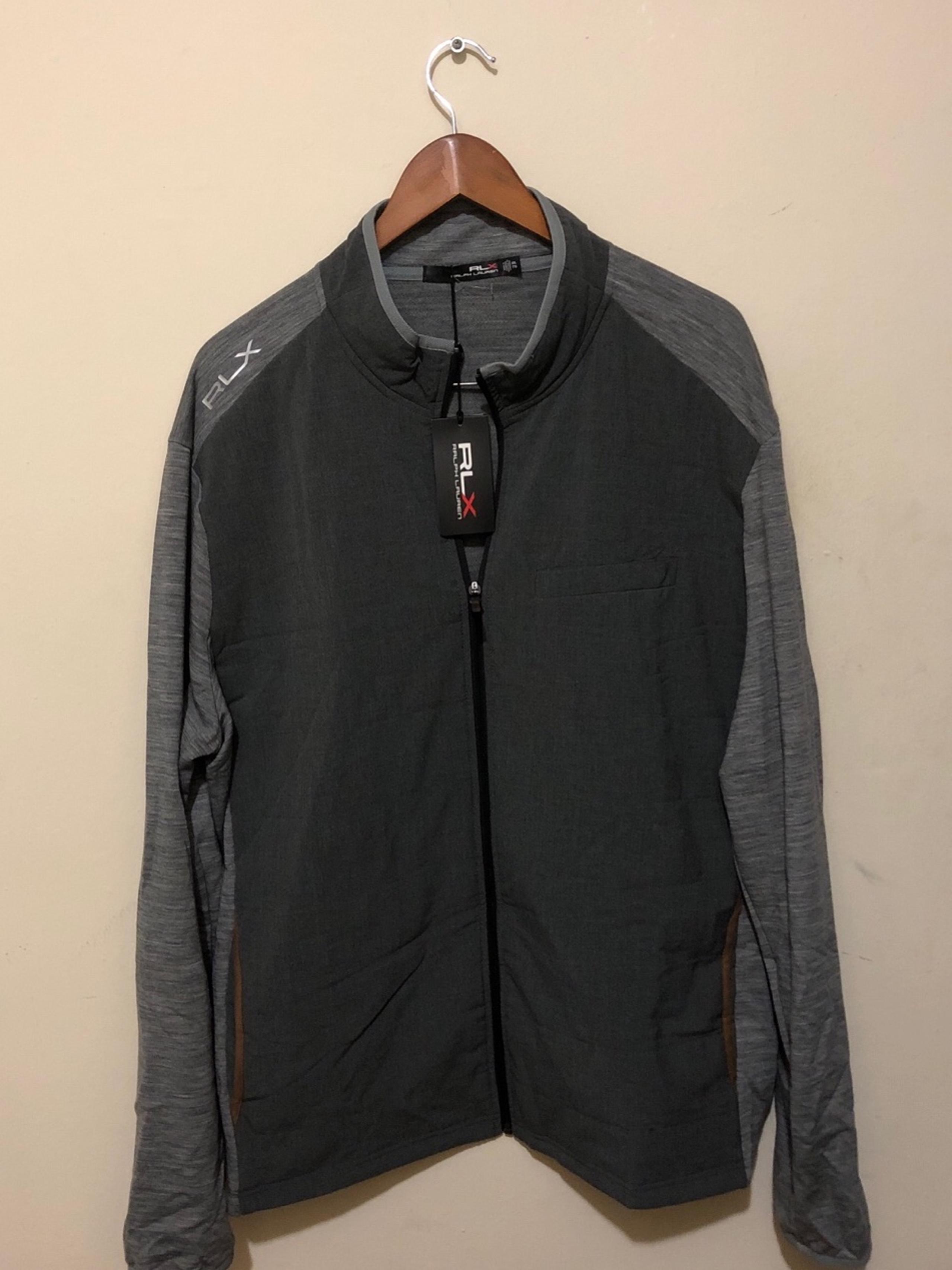 Ralph Lauren RLX Golf Performance Full Zip Jacket Mens XXL Grey NWT - RLX Ralph Lauren