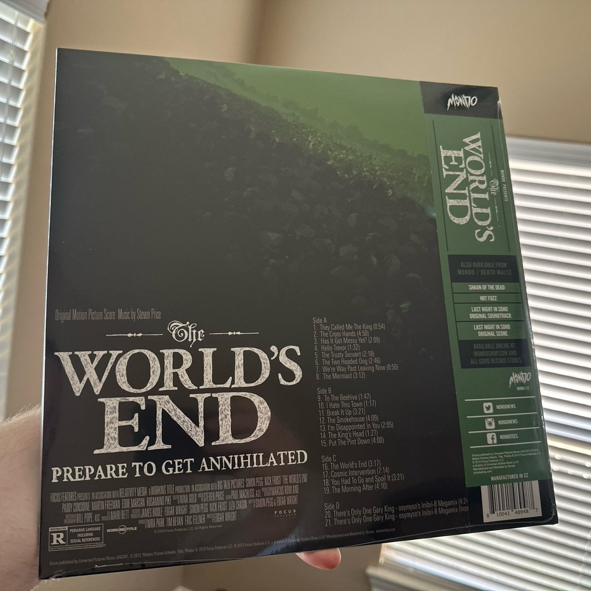 *SEALED* World’s End Soundtrack MINT CORNETTO vinyl Mondo /500 NEW