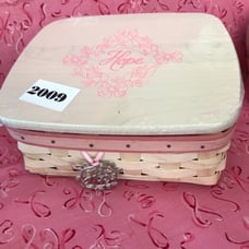 Longaberger 2009 Horizon Of Hope Note Pad Basket Set
