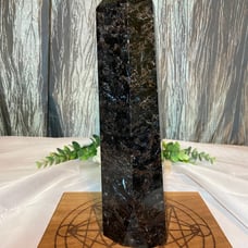XL Garnet / Arfvedsonite Crystal Tower