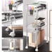 3-Tier Acrylic Storage Rolling Cart Clear Bathroom Cart Organizer