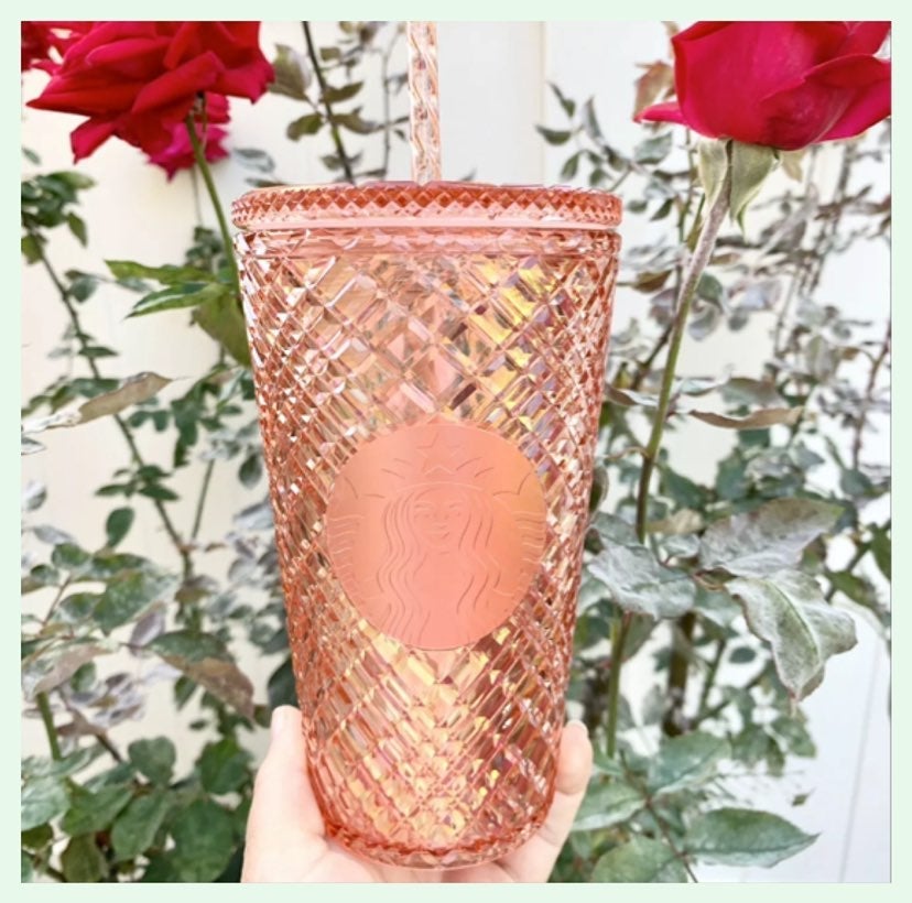 Starbucks christmas 2021 rose tumbler