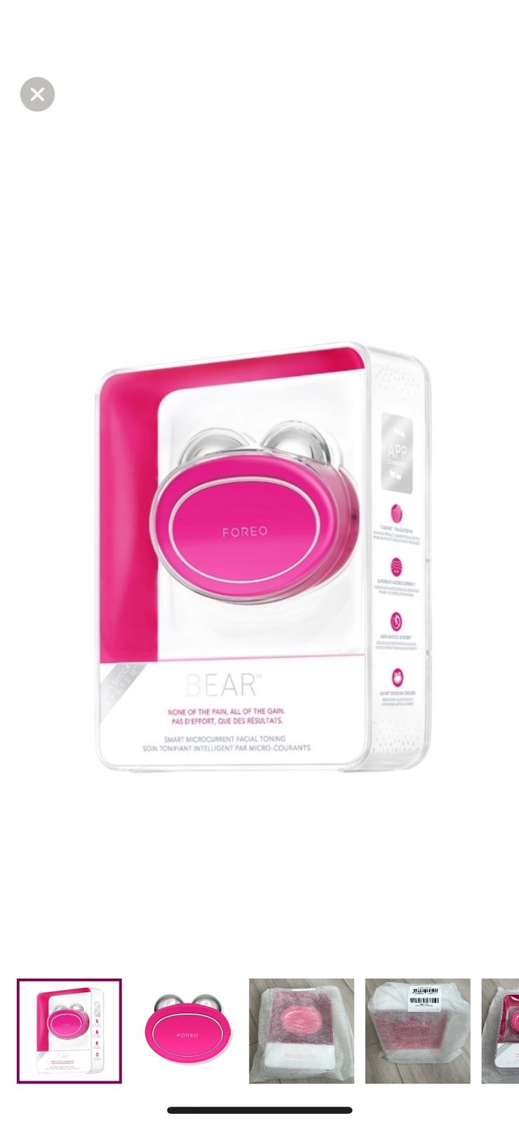 New & Sealed! Foreo BEAR 1st Gen Fuchsia