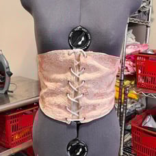 Carpet boneless underbust corset