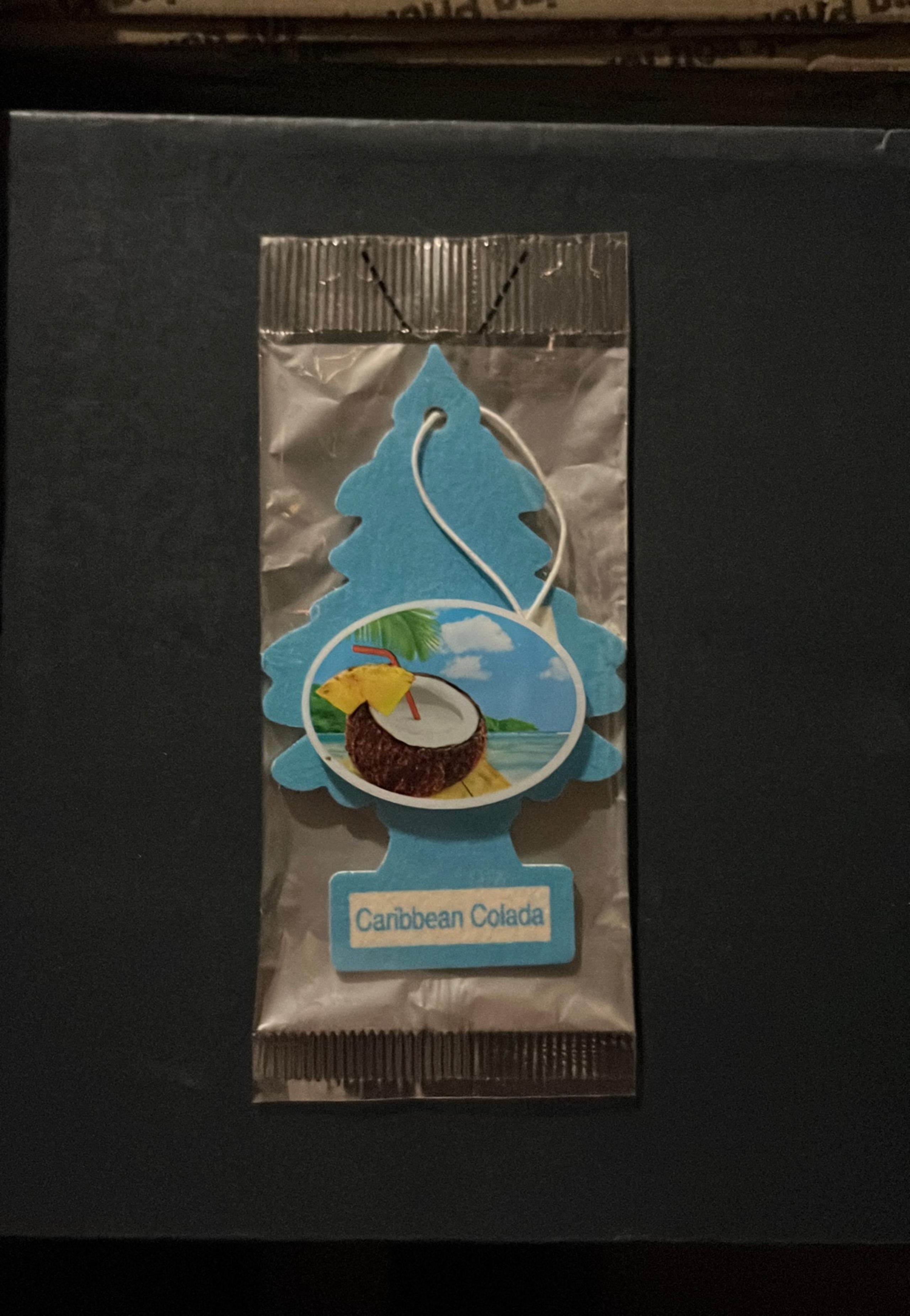 NEW Little Trees Portable Air Freshener Carribean Colada Scent Sealed in Package