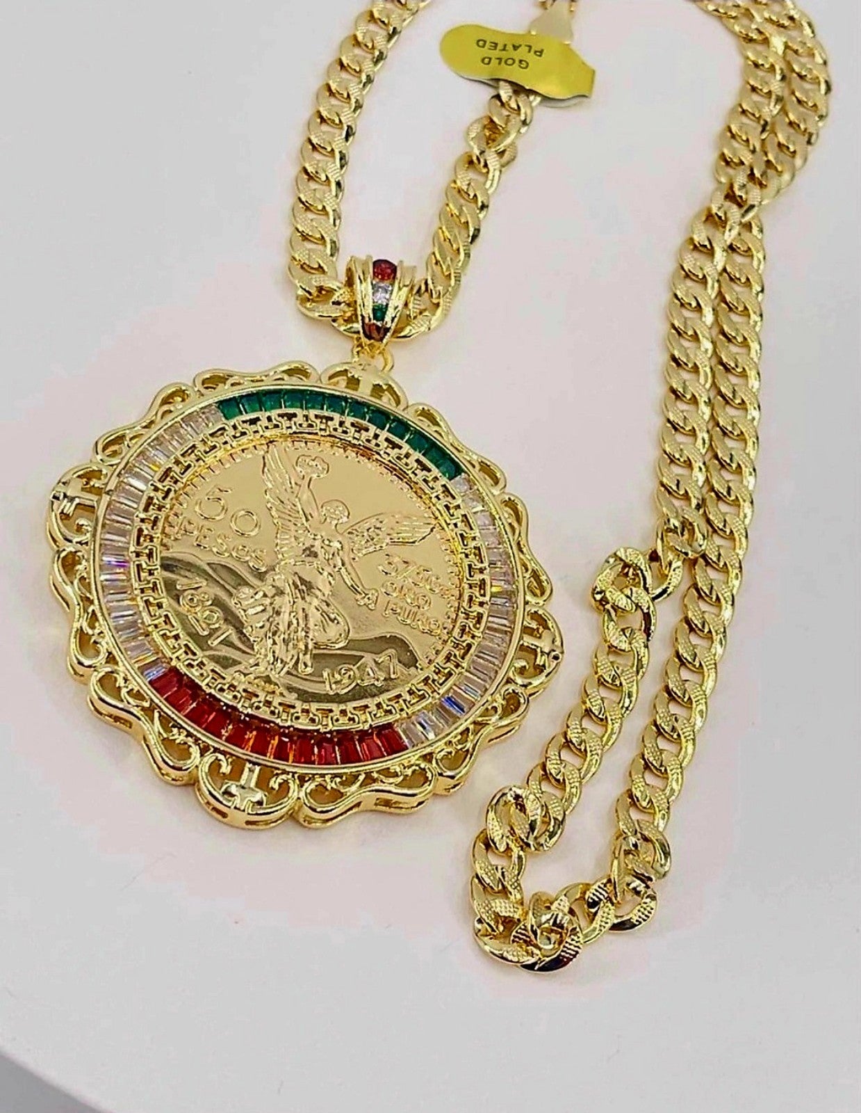 CENTENARIO LIMITED EDITION necklace cuban 14k stamped