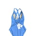 CALME CROSS BACK ONE PIECE SWIMSUIT DELLA BLUE SIZE XL NWT