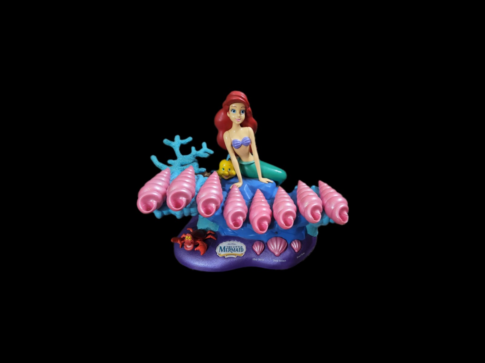 RARE Vintage Little Mermaid Xylophone musical toy Disney / Missing Sticks