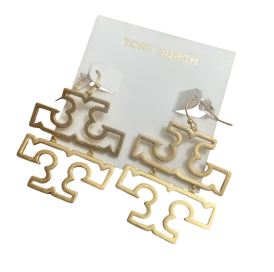 Tory Burch Large Logo earrings