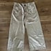 Anthropologie Maeve The Colette Cropped Wide-Leg metallic gold Pants size 31P