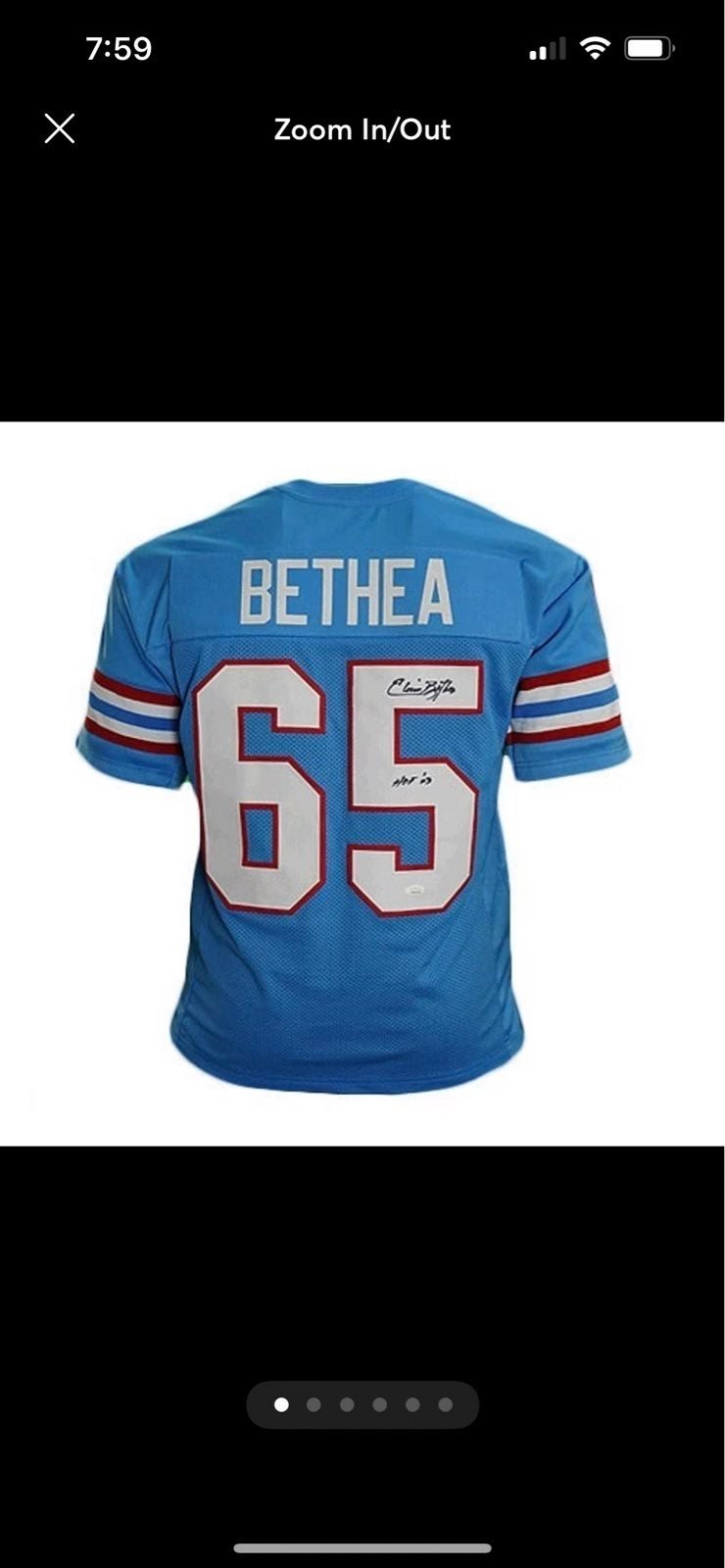 Bethea auto jersey