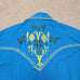 NWT Rockmount Ranch Wear Embroidered Pearl Snap Western Shirt Sz M Blue Rodeo
