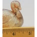 Vintage St Clair Marigold Irridescent Swan Salt Cellar