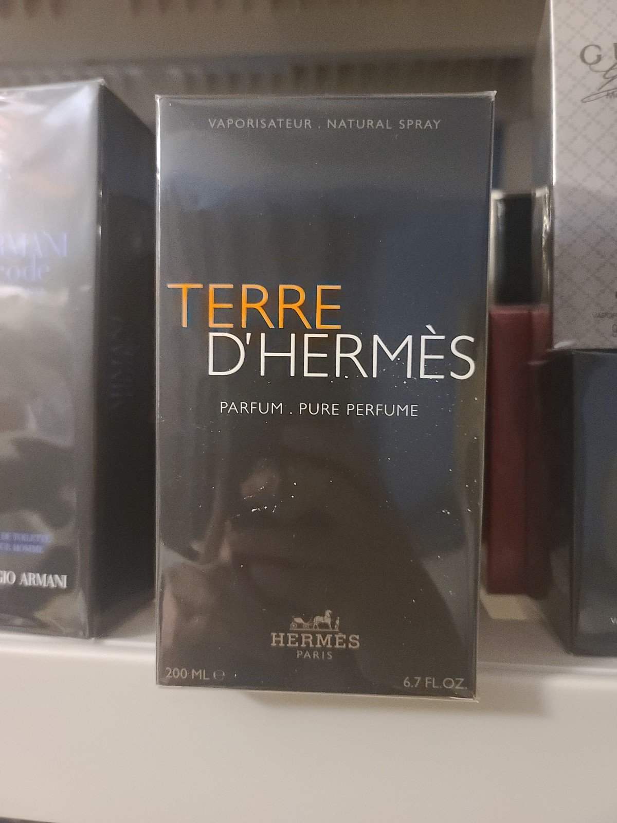 Terre D'Hermes PARFUM PURE PERFUME 6.7 FL OZ /200 ML