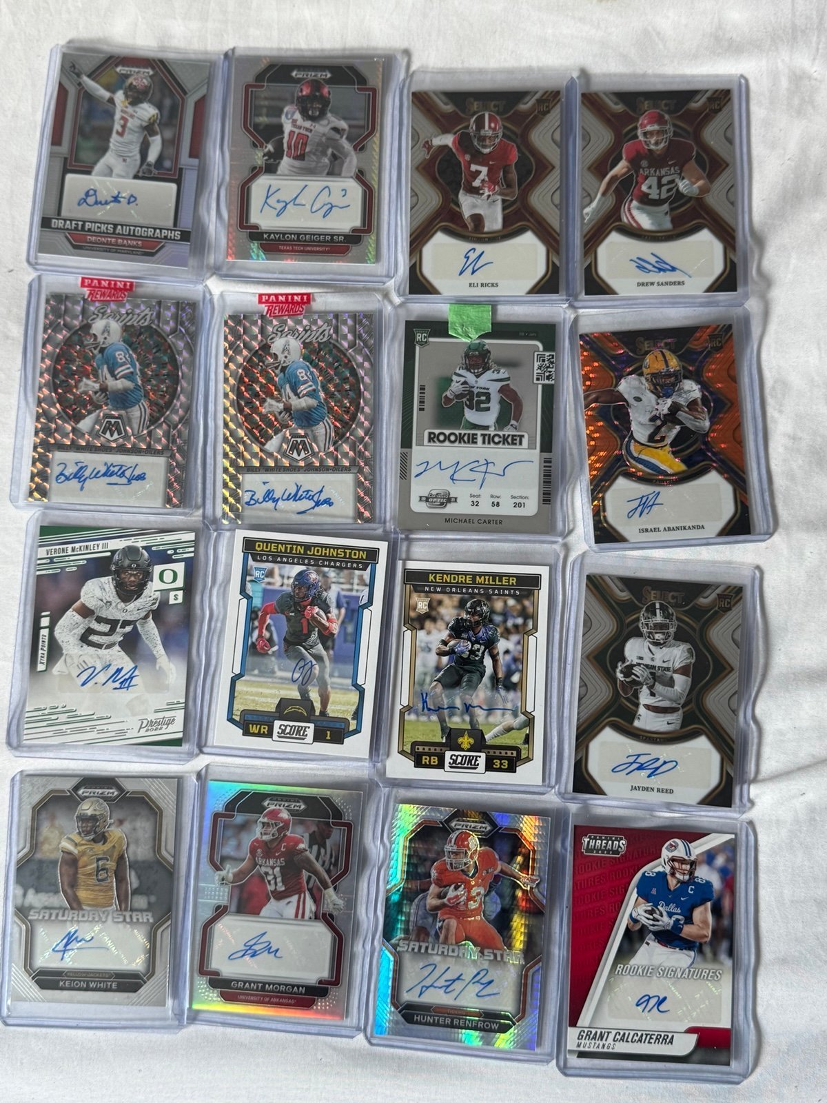 42 Autographed Trading Cards