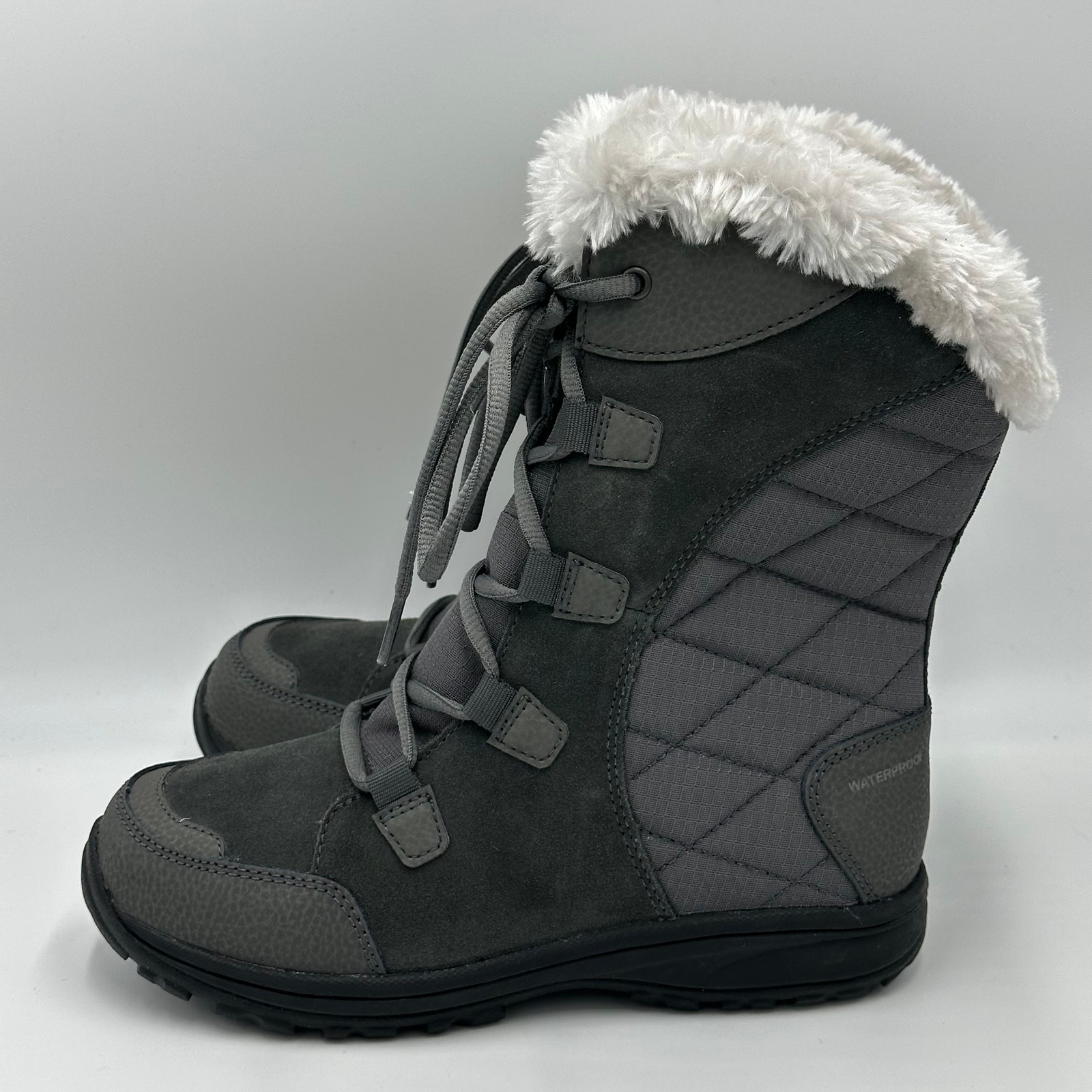 NWT Columbia Ice Maiden II Gray Winter Boots Womens Size 6 200g Insulation NEW