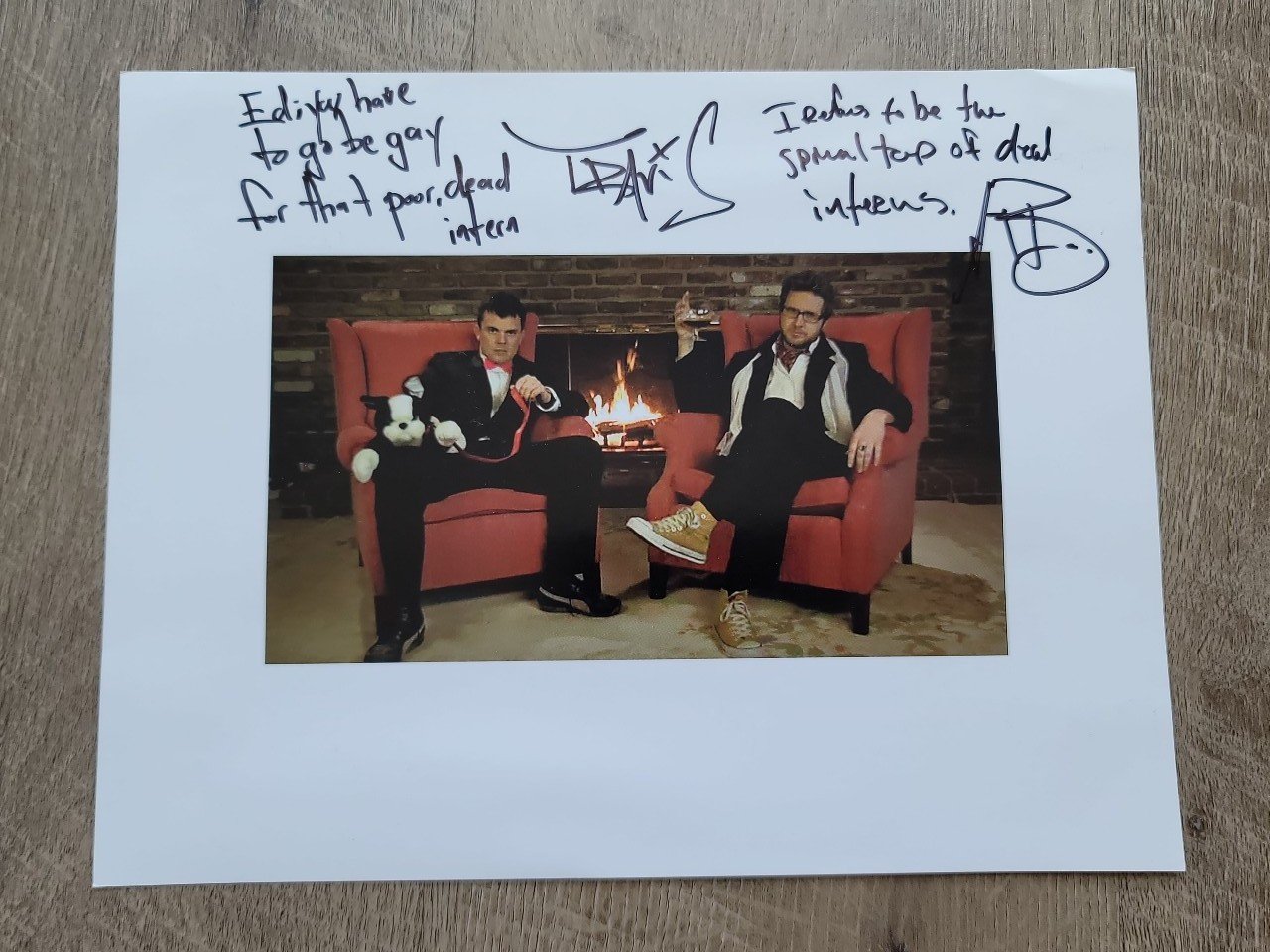 Ghostfacers Print SIGNED Travis Wester & AJ Buckley