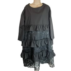 Soolinen Womens Lace Trimmed Dress L XL Artisan Wearable Art Whimsygoth Goth