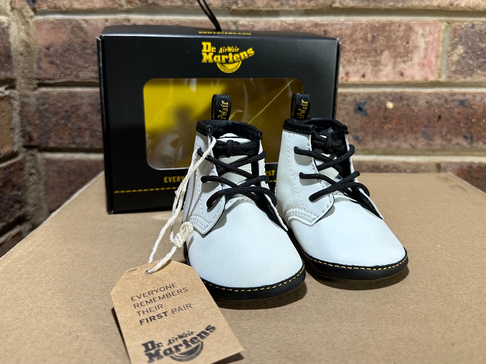 Dr Martens 1460 Infant Booties Size 2 Unisex NIB White