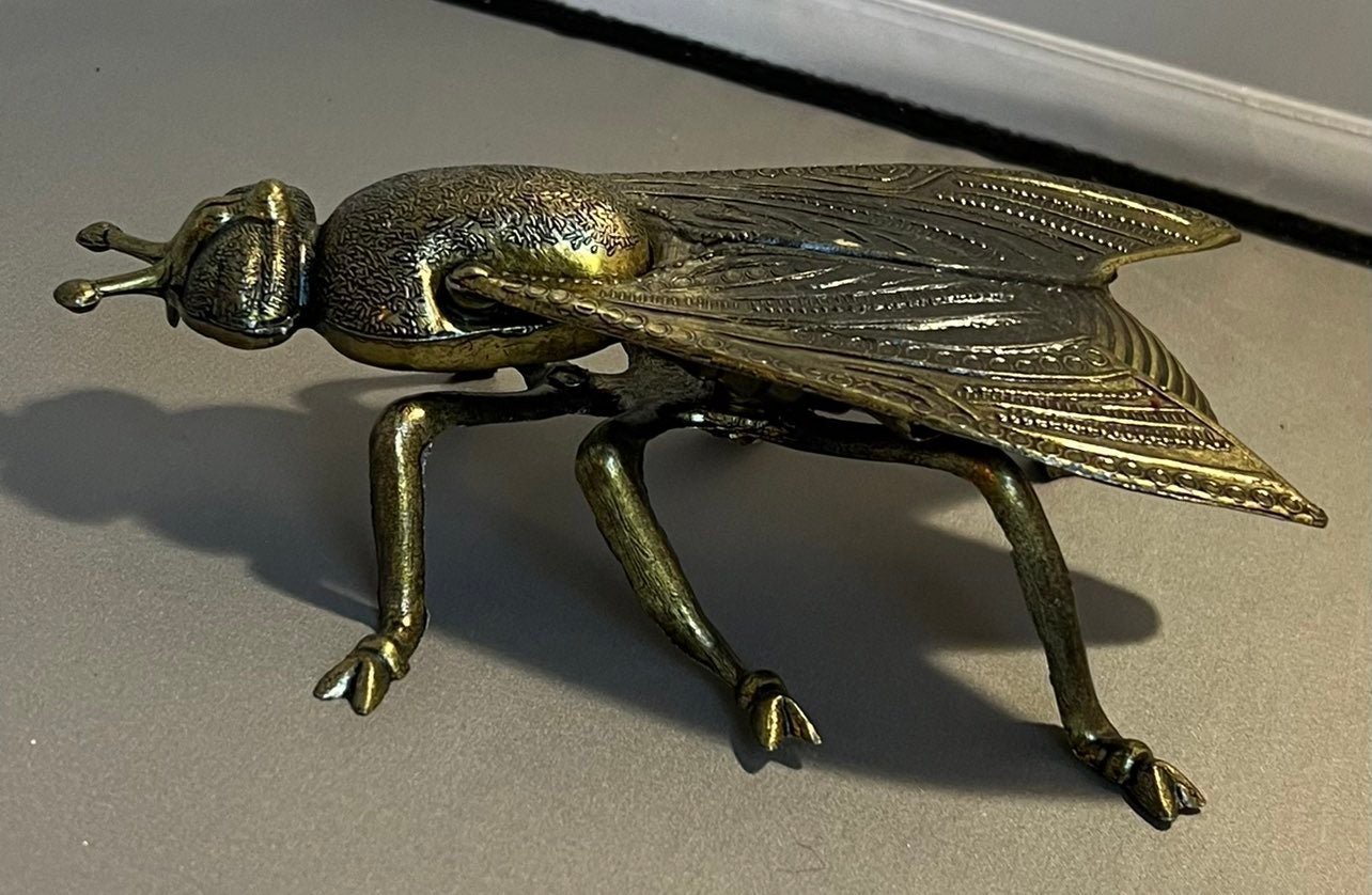 Vintage Italian Fly Ashtray / Trinket Box - Mid Century Modern Collectible.